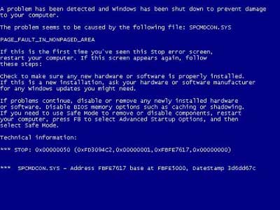 Blue Screen of Death